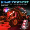 imageNilight RGBW LED Rock Lights Kit 8 Pods 22LED Wide Angle Remote ampamp Bluetooth App Dual Control with Music Modes Multicolor Underglow Neon Wheel Well Light Fit for ATV UTV SUV Offroad Truck RZR Boat