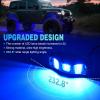 imageNilight RGBW LED Rock Lights Kit 8 Pods 22LED Wide Angle Remote ampamp Bluetooth App Dual Control with Music Modes Multicolor Underglow Neon Wheel Well Light Fit for ATV UTV SUV Offroad Truck RZR Boat