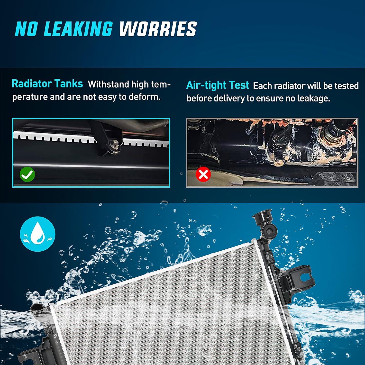 imageNilight Radiator for Jeep Liberty 37L 2002 2003 2004 2005 2006 Engine Coolant Radiator with Oil Cooler Automatic Transmission Replace 52080120AB CU2481 2481Jeep Grand Cherokee 20052010