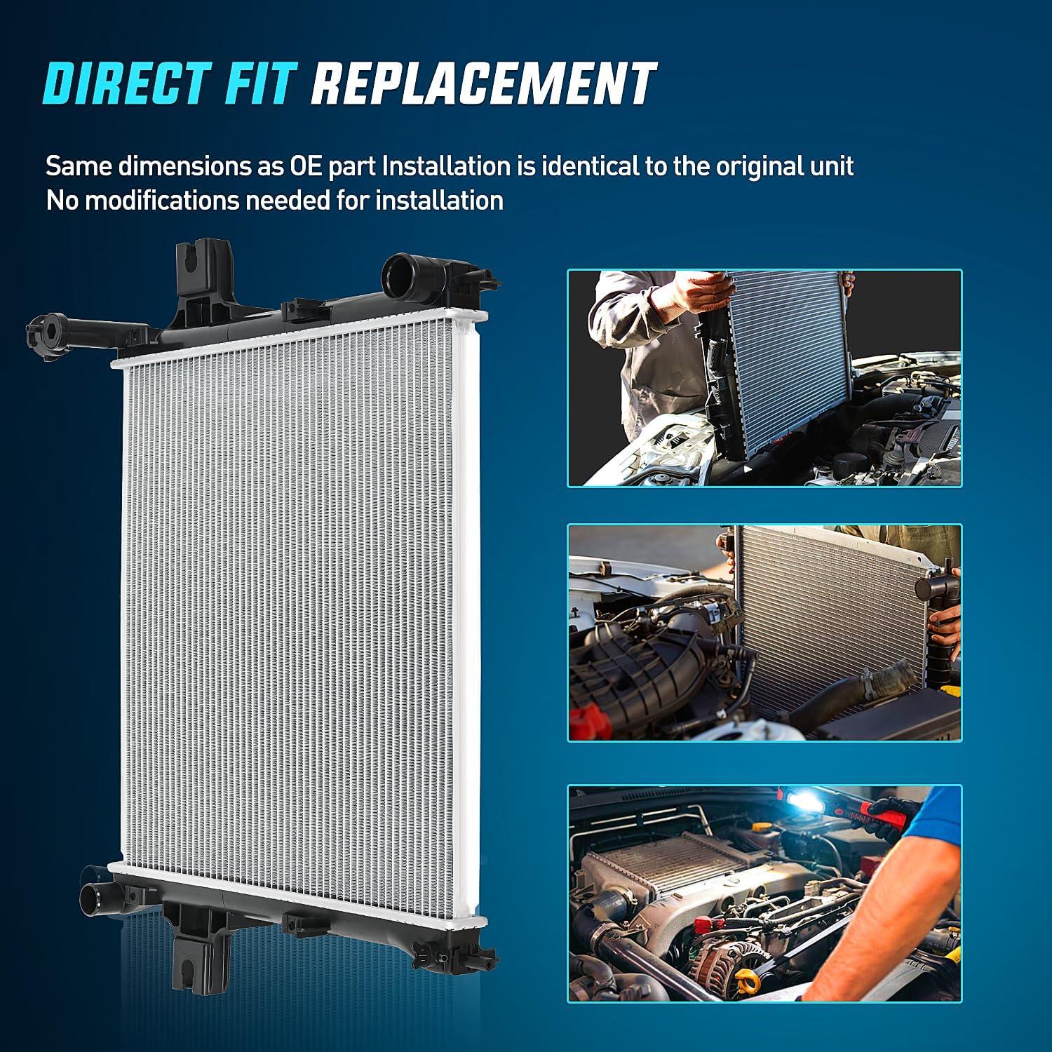 imageNilight Radiator for Jeep Liberty 37L 2002 2003 2004 2005 2006 Engine Coolant Radiator with Oil Cooler Automatic Transmission Replace 52080120AB CU2481 2481Jeep Grand Cherokee 20052010