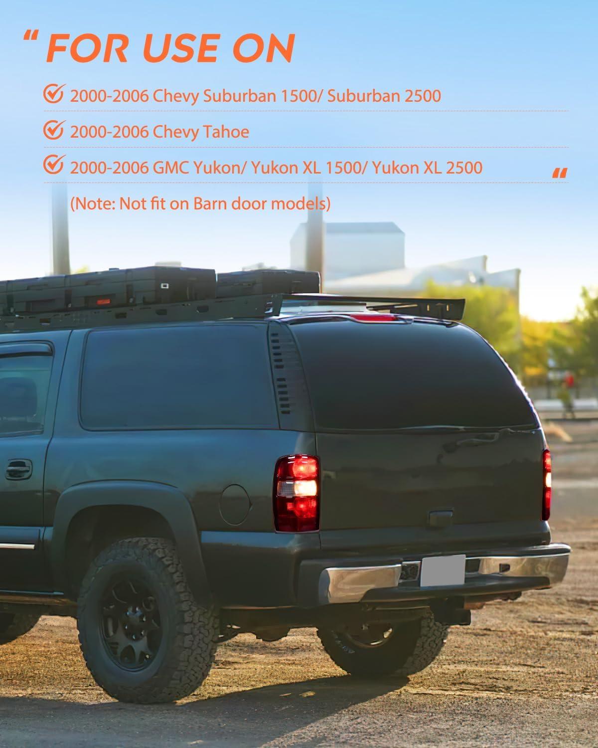 imageNilight Taillight Assembly Compatible with 2000 2001 2002 2003 2004 2005 2006 Chevy Tahoe Suburban GMC Yukon Tail Light OE Style Rear Lamp Replacement Driver and Passenger SideDark Red