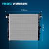 imageNilight Radiator for Jeep Liberty 37L 2002 2003 2004 2005 2006 Engine Coolant Radiator with Oil Cooler Automatic Transmission Replace 52080120AB CU2481 2481Jeep Wrangler V6 20072017