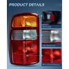 imageNilight Taillight Assembly Compatible with 2000 2001 2002 2003 2004 2005 2006 Chevy Tahoe Suburban GMC Yukon Tail Light OE Style Rear Lamp Replacement Driver and Passenger SideRedRed Border