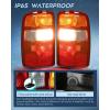 imageNilight Taillight Assembly Compatible with 2000 2001 2002 2003 2004 2005 2006 Chevy Tahoe Suburban GMC Yukon Tail Light OE Style Rear Lamp Replacement Driver and Passenger SideRedRed Border