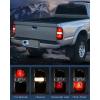 imageNilight Taillight Assembly Compatible with 2001 2002 2003 2004 Toyota Tacoma Rear Lamp Replacement OE Style Driver and Passenger SideDark RedPassenger