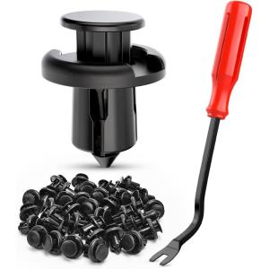 imageNilight 100PCS Front Bumper PushType Retainer Clips91503SZ3003 10mm1PC Bonus Fastener Remover for Honda and AcuraFor Acura Honda