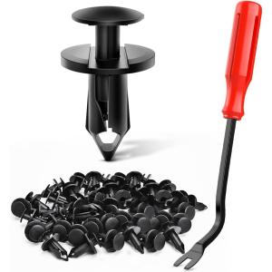 imageNilight 100PCS Front Bumper PushType Retainer Clips91503SZ3003 10mm1PC Bonus Fastener Remover for Honda and AcuraFor GM Ford Chrysler Dodge Jeep