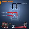 imageNilight 2 Pack Rear Lights Rocker Switch Led Light Bar Switches 5Pin Laser On Off SPST switches 20A12V 10A24V Blue with Jumper Wires Set for Cars Trucks RVsREAR LIGHTSLED LIGHT BAR RED