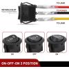imageNilight 8PCS 12V 20A Round Blue Toggle LED Rocker Switch OnOff Control SPST 3Pins for 12V Car Truck Boat Marine OffRoad Vehicle with 24PCS Wires8PCS 3 Way Round Switch