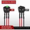 imageNilight 8PCS 12V 20A Round Blue Toggle LED Rocker Switch OnOff Control SPST 3Pins for 12V Car Truck Boat Marine OffRoad Vehicle with 24PCS Wires8Pcs LED Switch Green