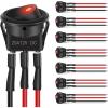 8Pcs LED Switch Red
