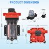 imageNilight RV Water Pump 12v Camper Water Pump 55 GPM 70 PSI with Pressure Switchampamp Strainer Heavy Duty Diaphragm Pump 12 Volt DC Upgrade SelfPriming Low Noice for RV Camper Marine Yacht Caravan Trailer55GPM Water Pump