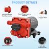 imageNilight RV Water Pump 12v Camper Water Pump 55 GPM 70 PSI with Pressure Switchampamp Strainer Heavy Duty Diaphragm Pump 12 Volt DC Upgrade SelfPriming Low Noice for RV Camper Marine Yacht Caravan Trailer30 GPM Water Pump