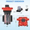 imageNilight RV Water Pump 12v Camper Water Pump 55 GPM 70 PSI with Pressure Switchampamp Strainer Heavy Duty Diaphragm Pump 12 Volt DC Upgrade SelfPriming Low Noice for RV Camper Marine Yacht Caravan Trailer60GPM Water Pump