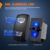 imageNilight Speaker Rocker Switch Led Light Bar 5 Pin Laser On Off SPST switches 20A12V 10A24V Blue with Jumper Wires Set for Cars Trucks Boats ATVs UTVs RVsBILGE PUMP