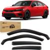 imageNilight Durable in Channel Rain Guards for Honda Civic Hatchback HB LX Sport Touring EXL 2022 2023 2024 Window Deflectors Vent Window Visors4pcsHonda Civic Hatchbac 20222024