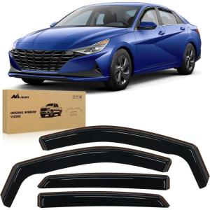 imageNilight Durable in Channel Rain Guards for Honda Civic Hatchback HB LX Sport Touring EXL 2022 2023 2024 Window Deflectors Vent Window Visors4pcsHyundai Elantra 20212025