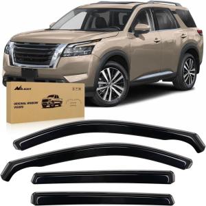 imageNilight in Channel Rain Guards for Nissan Rogue 2021 2022 2023 2024 2025 Original Window Deflectors Vent Window Visors4PCSNissan Pathfinder 20222025