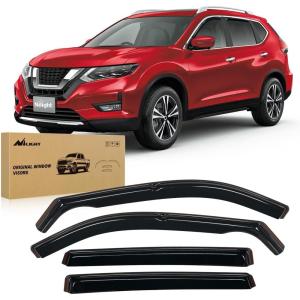 imageNilight in Channel Rain Guards for Nissan Rogue 2021 2022 2023 2024 2025 Original Window Deflectors Vent Window Visors4PCSNissan Rogue 20212024