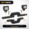 imageNilight 25 inch Towing Hitch Mount Bracket for Truck Trailer RV SUV Pick Up fit Dual LED Work Light Reverse Rear Back Up Off Road LightsTowing Hitch Mount Bracket Without Light114 inch Hitch