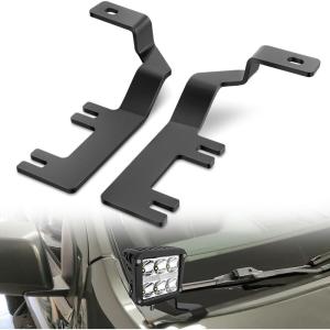 imageNilight Ditch Light Brackets Hood Hinges Mount Bracket Kit for Auxiliary Offroad LED Pods Work Lighting Compatible with Ford F150 20042014 Ford 1st Gen SVT Raptor 20102014For ChevyGMC 20152022