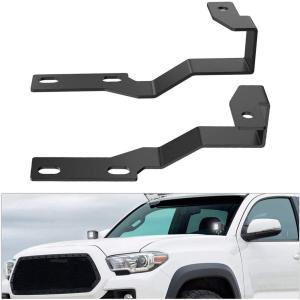 imageNilight Ditch Light Brackets Hood Hinges Mount Bracket Kit for Auxiliary Offroad LED Pods Work Lighting Compatible with Ford F150 20042014 Ford 1st Gen SVT Raptor 20102014For Toyota Tacoma 20052015