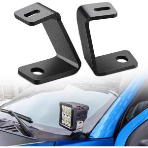 imageNilight Ditch Light Brackets Hood Hinges Mount Bracket Kit for Auxiliary Offroad LED Pods Work Lighting Compatible with Ford F150 20042014 Ford 1st Gen SVT Raptor 20102014For F150 20152023