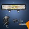 imageNilight 12Inch OffRoad LED Light Bar 300W 3 Lighting Modes WhiteAmberWhiteampampAmber Driving Fog Light Spot Flood Lights with 16AWG Wiring Harness for Truck Car ATV SUV Jeep Boat
