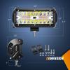 imageNilight 65Inch OffRoad LED Light Bar 2PCS 120W 3 Lighting Modes WhiteAmberWhiteampampAmber Driving Fog Light Spot Flood Lights with 18AWG Wiring Harness for Truck Car ATV SUV Jeep Boat