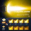 imageNilight Side Shooter Light Bar 2 PCS 43 Inch Triple Row Spot Flood Combo for Off Road Fog Driving Work Lighting on Truck SUV ATV UTVAmber 2PCS with Wiring Harness