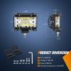 imageNilight Side Shooter Light Bar 2 PCS 43 Inch Triple Row Spot Flood Combo for Off Road Fog Driving Work Lighting on Truck SUV ATV UTVWhite 2PCS Side Shooter with Wiring Harness