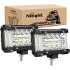 imageNilight Side Shooter Light Bar 2 PCS 43 Inch Triple Row Spot Flood Combo for Off Road Fog Driving Work Lighting on Truck SUV ATV UTVSide Shooter Light 2Pcs