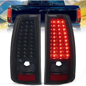 imageNilight Taillight Assembly Compatible with 2003 2004 2005 2006 Chevy Silverado 1500 1500HD 2500 2500HD 3500 2007 Chevrolet Classic Incandescent Type Upgrade LED Tube Tail Lights Rear Brake LampsLED Smoke