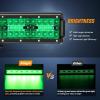 imageNilight 20 Inch LED Light Bar Green Triple Row 420W Spot Flood Combo Off Road Driving Fog Fishing Hunting Emergency Safety Lighting for UTV Pickup Van Boat TractorGreen
