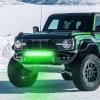 imageNilight 20 Inch LED Light Bar Green Triple Row 420W Spot Flood Combo Off Road Driving Fog Fishing Hunting Emergency Safety Lighting for UTV Pickup Van Boat TractorGreen