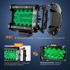 imageNilight 4 Inch LED Light Pods Green Triple Row 2PCS 60W Flood Spot Combo Off Road Driving Fog Fishing Hunting Emergency Safety Signal Deck Trailer Lighting for UTV Pickup Van Boat Tractor
