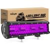 imageNilight 12 Inch LED Light Bar Purple Triple Row 240W Flood Spot Combo Off Road Driving Decoration Neon Hunting Lighting for UTV Pickup Van Boat Tractor