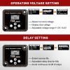 imageNilight Dual Battery Isolator Kit Smart Adjustable 12V 140 AMP Auto Manual Voltage Sensitive Relay VSR Automatic Disconnect Switch Delay Setting Waterproof for Truck Car Van RV ATV UTV Marine Boat140 Amp Adjustable wVoltmeter
