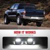 imageNilight License Plate Lights Compatible with 1996 1997 1998 1999 2000 2001 2002 2003 2004 2005 2006 2007 2008 2009 2010 2011 2012 2013 20142022 Toyota 4Runner 6500K White Clear Lens 2PCS PackBlack 20052015 Tacoma20002013 Tundra