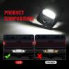 imageNilight License Plate Lights Compatible with 1996 1997 1998 1999 2000 2001 2002 2003 2004 2005 2006 2007 2008 2009 2010 2011 2012 2013 20142022 Toyota 4Runner 6500K White Clear Lens 2PCS PackBlack 20052015 Tacoma20002013 Tundra
