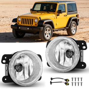 imageNilight Fog Light Assembly Compatible with 2011 2012 2013 2014 Chrysler 300 Bumper Driving Lamps with Projector Lens and H11 12V 55W Halogen Bulbs Driver Side and Passenger Side0709 JeepDodge0610 Chrysler Clear