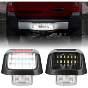 imageNilight License Plate Lights Compatible with 1996 1997 1998 1999 2000 2001 2002 2003 2004 2005 2006 2007 2008 2009 2010 2011 2012 2013 20142022 Toyota 4Runner 6500K White Clear Lens 2PCS PackRed 20072021 Frontier20072015 TitanXterra