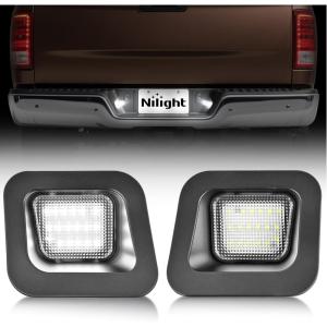 imageNilight License Plate Lights Compatible with 1996 1997 1998 1999 2000 2001 2002 2003 2004 2005 2006 2007 2008 2009 2010 2011 2012 2013 20142022 Toyota 4Runner 6500K White Clear Lens 2PCS PackClear 20032018 Dodge Ram