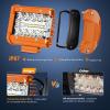 imageNilight 4 Inch Amber LED Light Pods 2PCS Triple Row 60W Flood Spot Combo Offroad Driving Fog Lighting for 12V 24V Pickup Truck ATV UTV SUV2Pcs Amber Shell with White Light