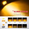 imageNilight 4 Inch Amber LED Light Pods 2PCS Triple Row 60W Flood Spot Combo Offroad Driving Fog Lighting for 12V 24V Pickup Truck ATV UTV SUVAmber Led Pods