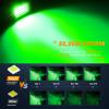 imageNilight 4 Inch Amber LED Light Pods 2PCS Triple Row 60W Flood Spot Combo Offroad Driving Fog Lighting for 12V 24V Pickup Truck ATV UTV SUVGreen Led Pods