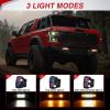 imageNilight 6 Inch Blue LED Light Pods 2 PCS 60W Flood Spot Combo Beam Off Road Driving Fog Fishing Hunting Emergency Safety Signal Deck Trailer Lighting for 12V 24V ATV UTV Pickup Truck Tractor Boat60W Led Pods 2Pcs Amber White Flush Mount