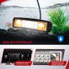 imageNilight 6 Inch Blue LED Light Pods 2 PCS 60W Flood Spot Combo Beam Off Road Driving Fog Fishing Hunting Emergency Safety Signal Deck Trailer Lighting for 12V 24V ATV UTV Pickup Truck Tractor Boat60W Led Pods 2Pcs Amber White