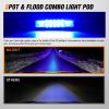 imageNilight 6 Inch Blue LED Light Pods 2 PCS 60W Flood Spot Combo Beam Off Road Driving Fog Fishing Hunting Emergency Safety Signal Deck Trailer Lighting for 12V 24V ATV UTV Pickup Truck Tractor Boat60W Led Pods 2Pcs Blue
