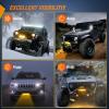 imageNilight 6 Inch Blue LED Light Pods 2 PCS 60W Flood Spot Combo Beam Off Road Driving Fog Fishing Hunting Emergency Safety Signal Deck Trailer Lighting for 12V 24V ATV UTV Pickup Truck Tractor BoatAmber Light Black House
